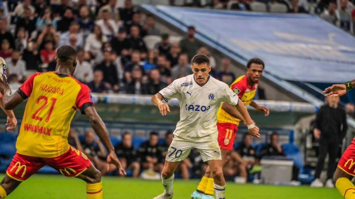 Alexis Sánchez participó en la tercera caída al hilo de Olympique de Marsella por la Ligue 1 ante Lens