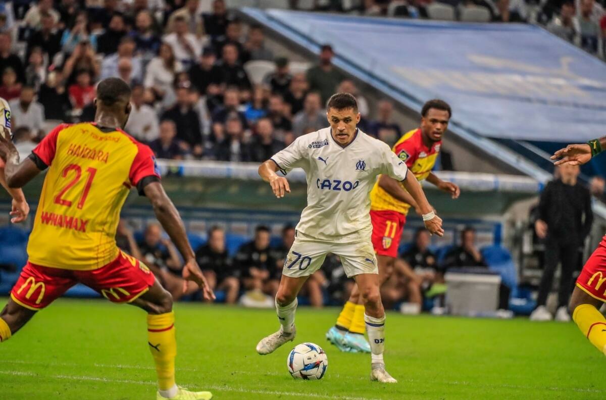Alexis Sánchez participó en la tercera caída al hilo de Olympique de Marsella por la Ligue 1 ante Lens