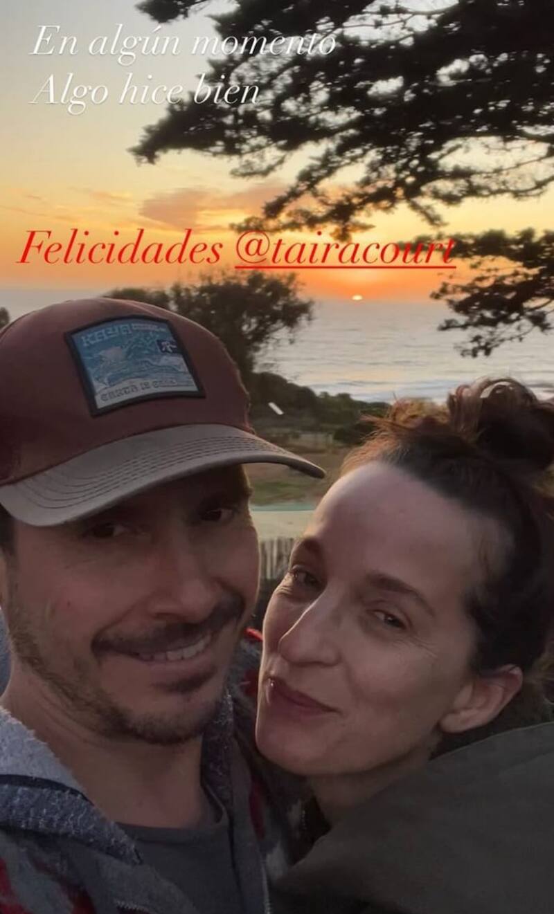 Álvaro Espinoza y Taira Court oficializaron su relación. Créditos: Instagram