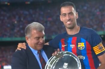 VIDEO | Las emocionantes despedidas del Camp Nou a Sergio Busquets y Jordi Alba