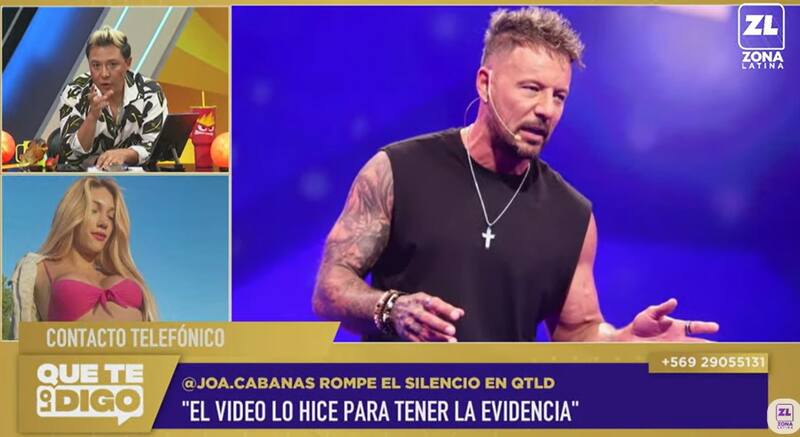 Agustina Cabañas reveló detalles de su encuentro con Fabricio Vasconcelos. Créditos: Captura Zona Latina