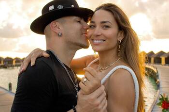 Raúl Peralta compartió el avanzado embarazo de su enamorada, Lisandra Silva