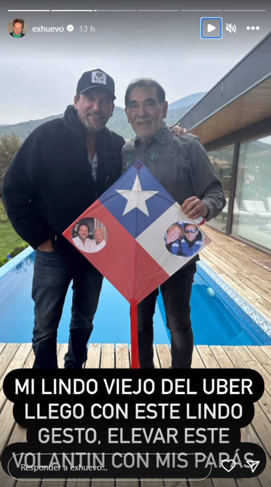 Daniel Fuenzalida recordó a sus fallecidos padres con emotivo gesto simbólico en estas Fiestas Patrias.