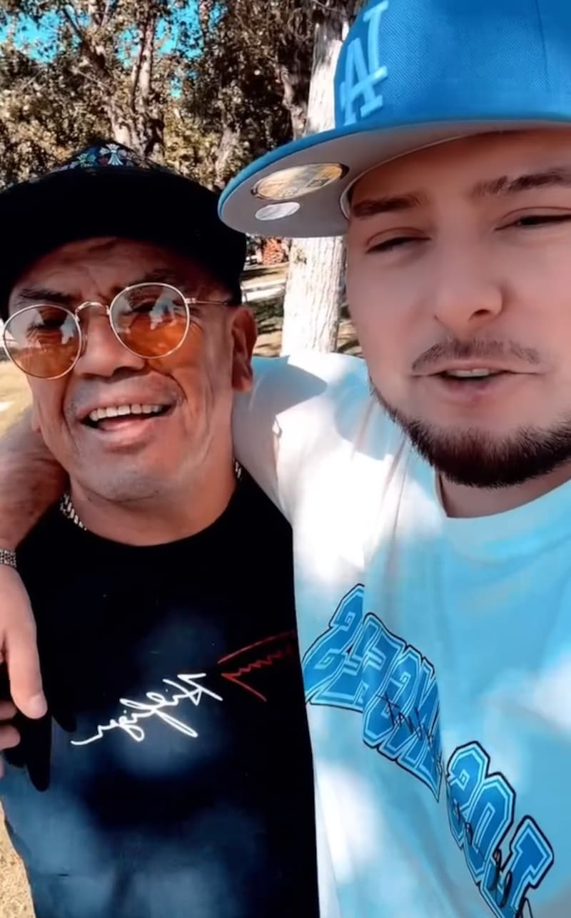 René Puente junto a Diego González este lunes. Créditos: Instagram