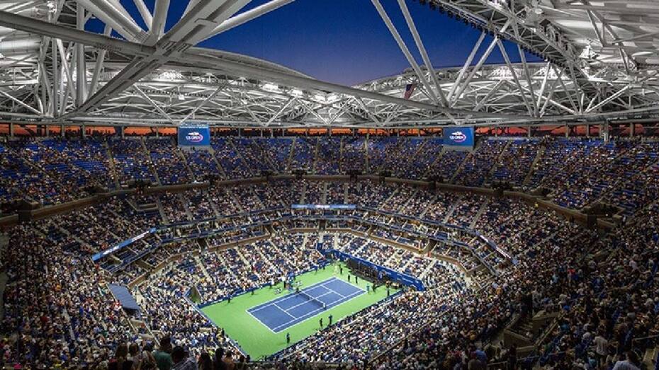 El espectacular Court Arthur Ashe del US Open.