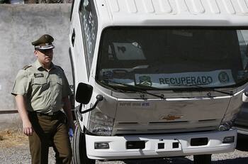 Carabineros en persecución: Lograron recuperar camión robado en solo 5 minutos