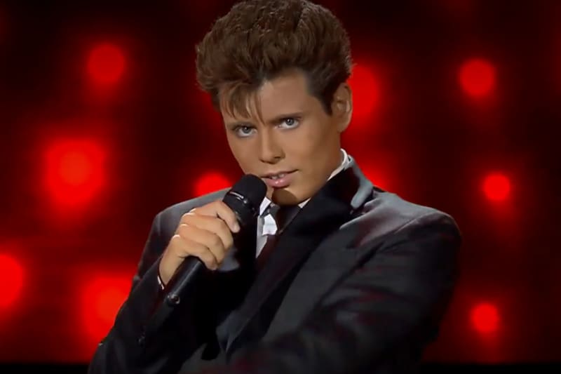 es el joven imitador de Luis Miguel en Mi Nombre Es. Foto: Captura