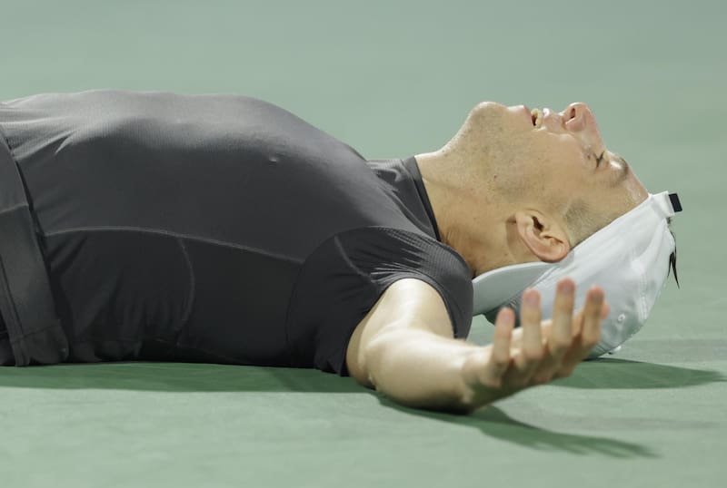 No pudo jugar la final del ATP de Dubai por lesión. EFE