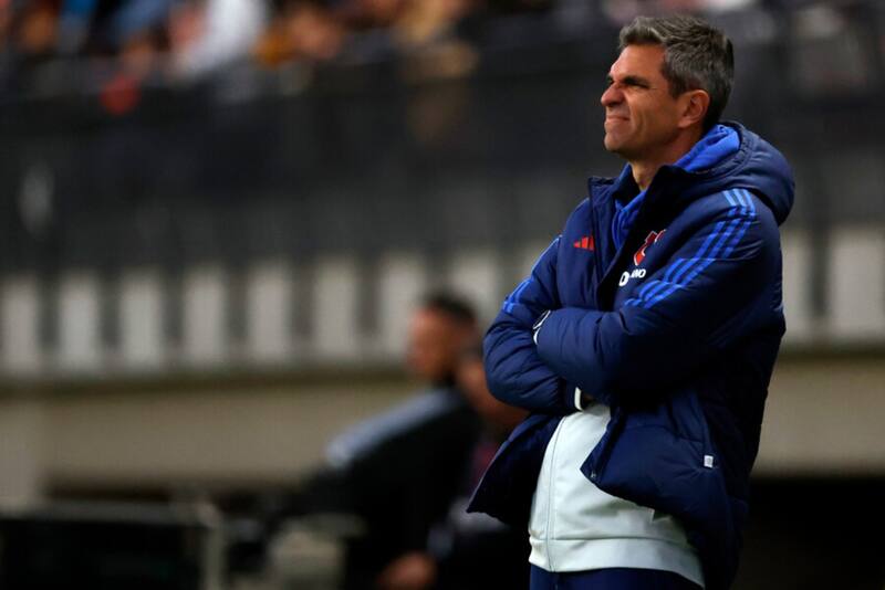 Mauricio Pellegrino en el duelo de la U con Unión La Calera. Foto: Aton.