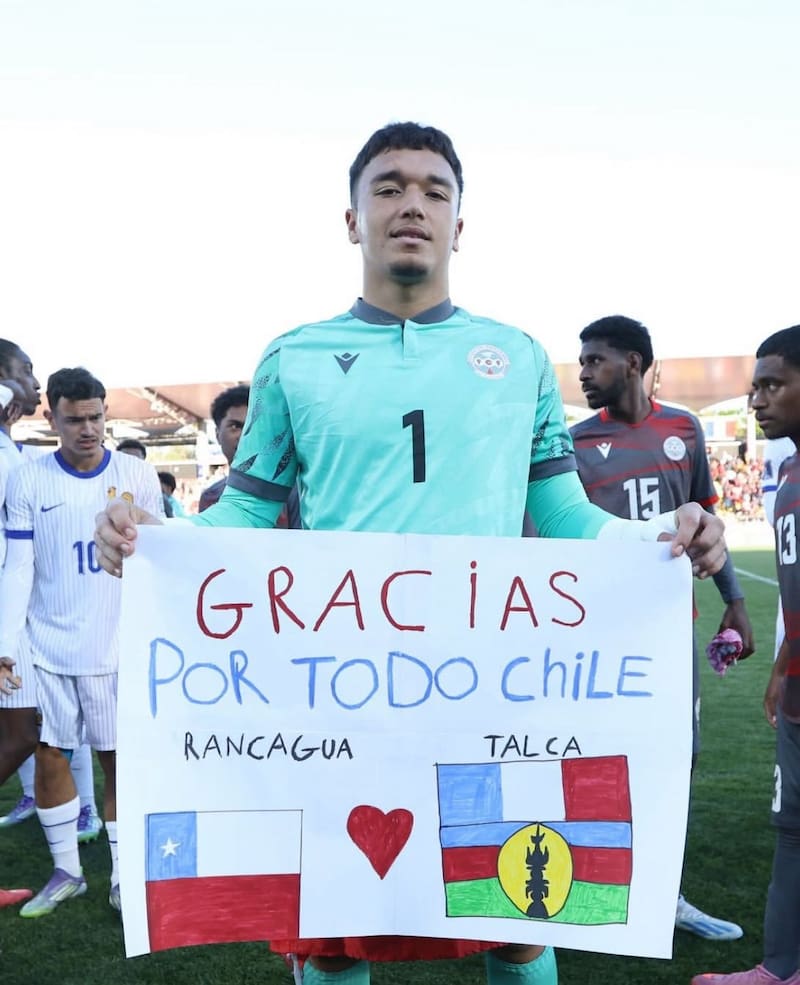 La selección de Oceanía agradeció a Chile por el apoyo durante el Mundial Sub 20. Foto: FIFA World Cup.