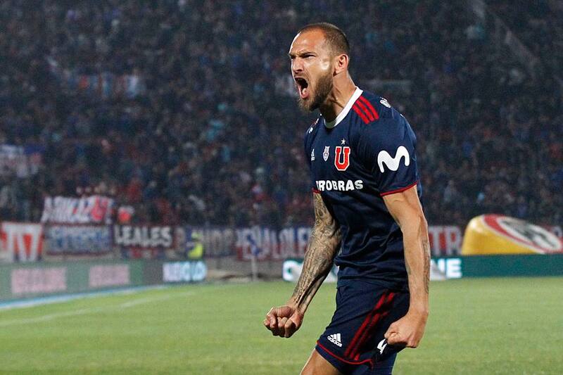 Futbol, Universidad de Chile vs Audax Italiano.
Segunda fecha, segunda vuelta Campeonato 2019.
El jugador de Universidad de Chile Lucas Aveldano celebra despues de convertir un gol contra Audax Italiano durante el partido de primera division realizado en el estadio Nacional de Santiago, Chile.
03/08/2019
Dragomir Yankovic/Photosport
Football, Universidad de Chile vs Audax Italiano.
Second date, second round Championship 2019
Universidad de Chile's player Lucas Aveldano celebrates after scoring against Audax Italiano during the first division football match held at the Nacional stadium in Santiago, Chile.
03/08/2019
Dragomir Yankovic/Photosport