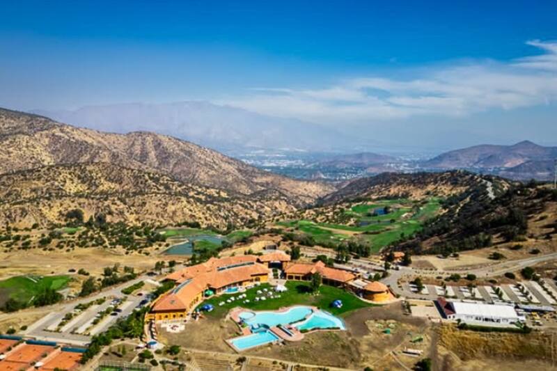 Hacienda Santa Martina desde las alturas.