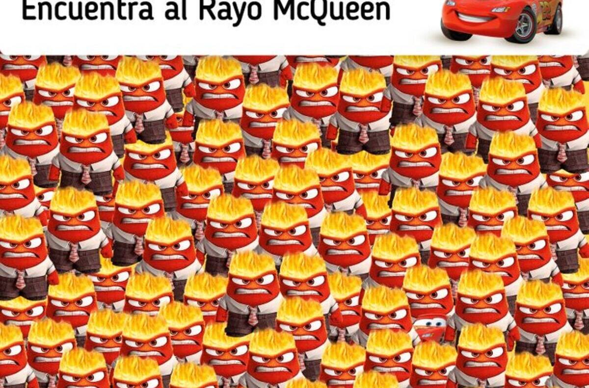 Acertijo visual: ¿Puedes encontrar el conocido auto de Disney en tan solo 20 segundos?