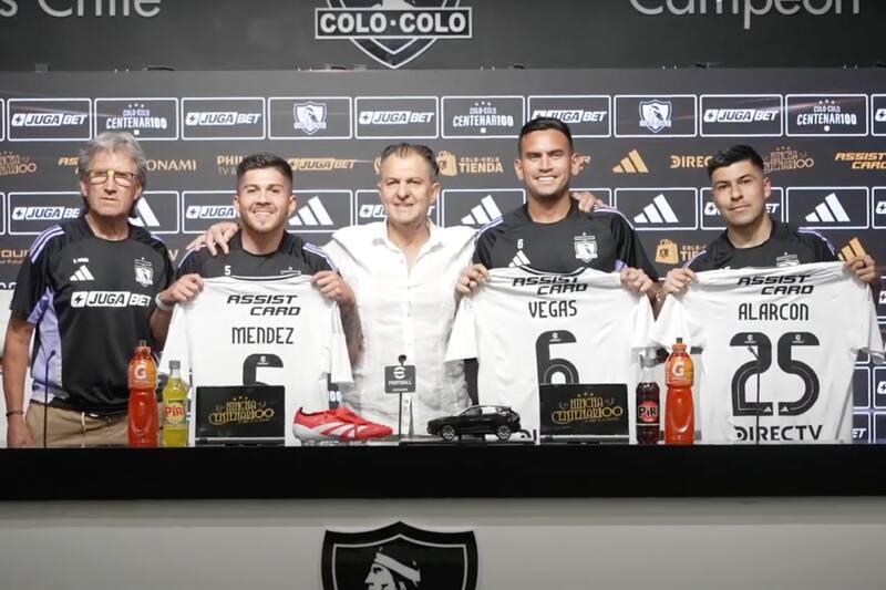 en su presentación por Colo Colo.