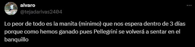 Hinchas del Betis a Manuel Pellegrini a pesar de clasificar en Copa del Rey.