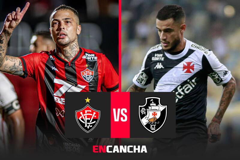 por la fecha 8 del Brasileirao. Foto: Prensa Vitória y Vasco Da Gama.