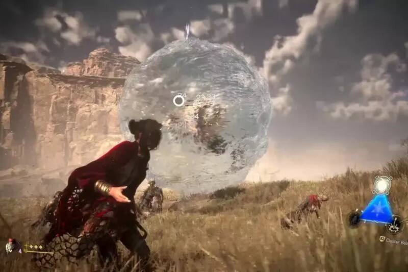 Esta gigantesca esfera de agua va a atrapar a todos tus enemigos. Créditos: Square Enix