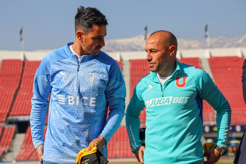 Fernando Zampedri y Marcelo Díaz. Foto: Agencia Aton/Archivo.