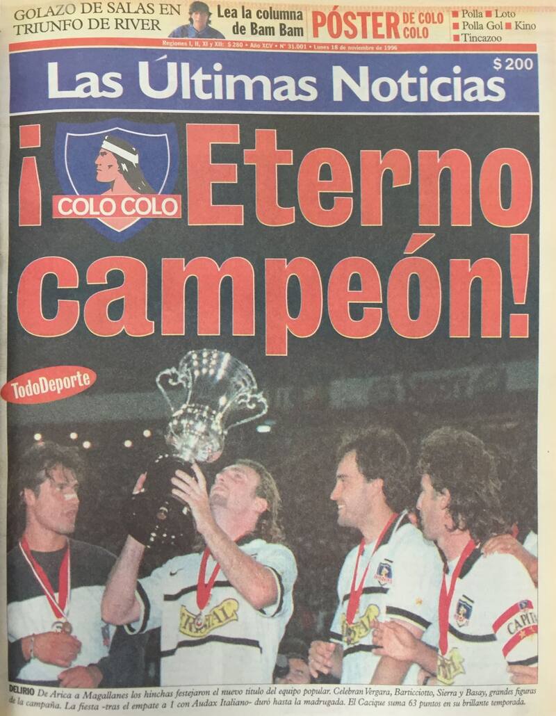 Colo Colo llega a su título número 20.