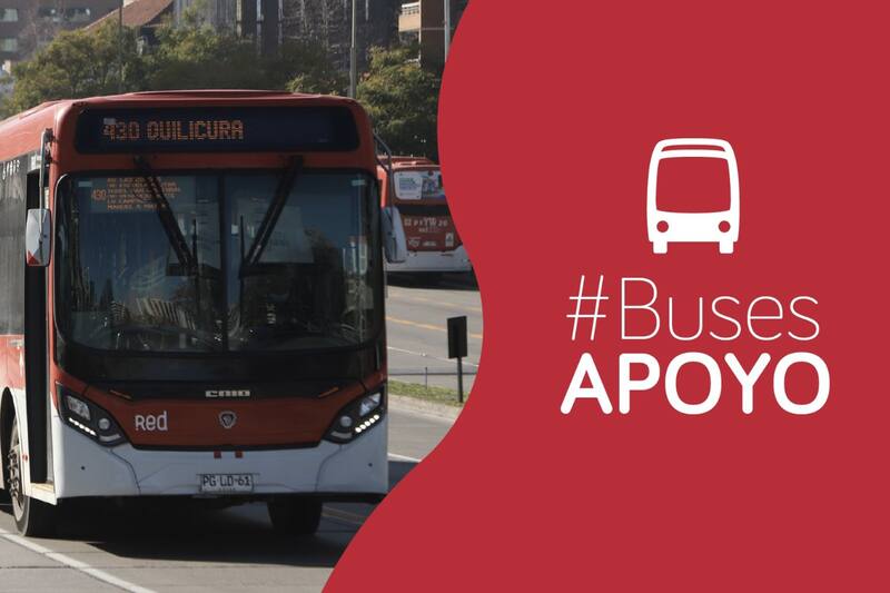 La entidad anunció buses de apoyo a partir de las 23:00 horas.