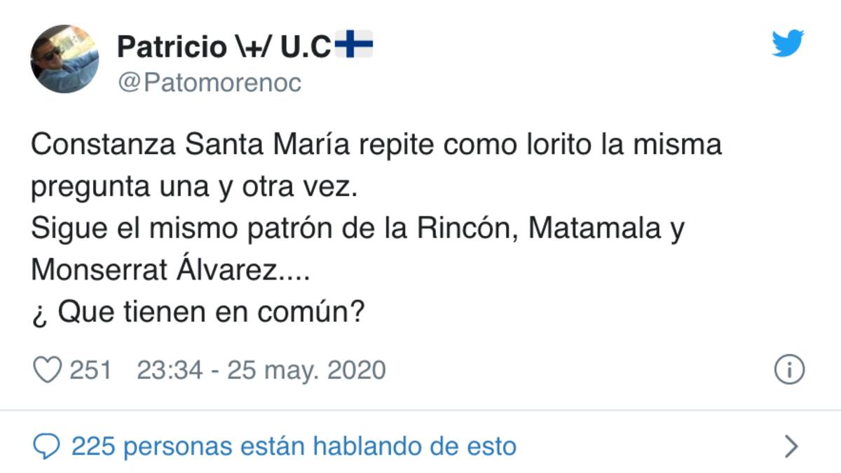 Constanza Santa María es criticada por entrevista en Hospital El Carmen
