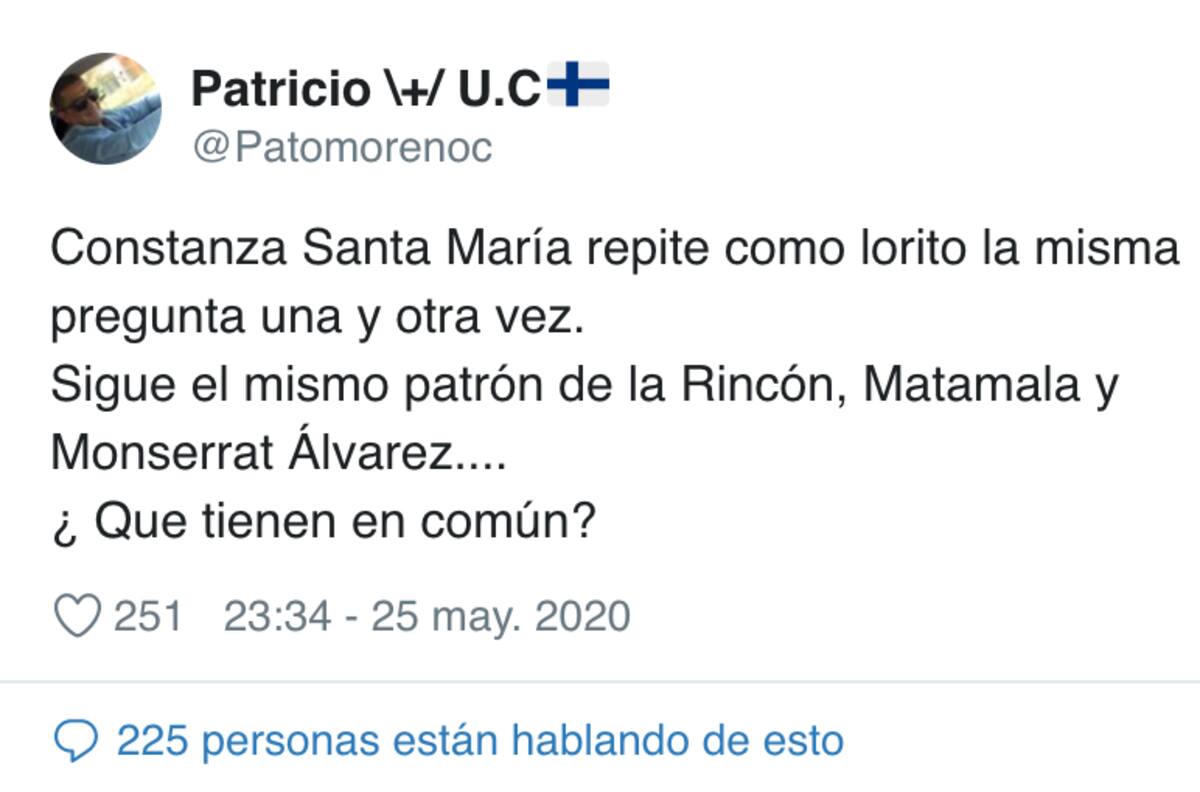 Constanza Santa María es criticada por entrevista en Hospital El Carmen