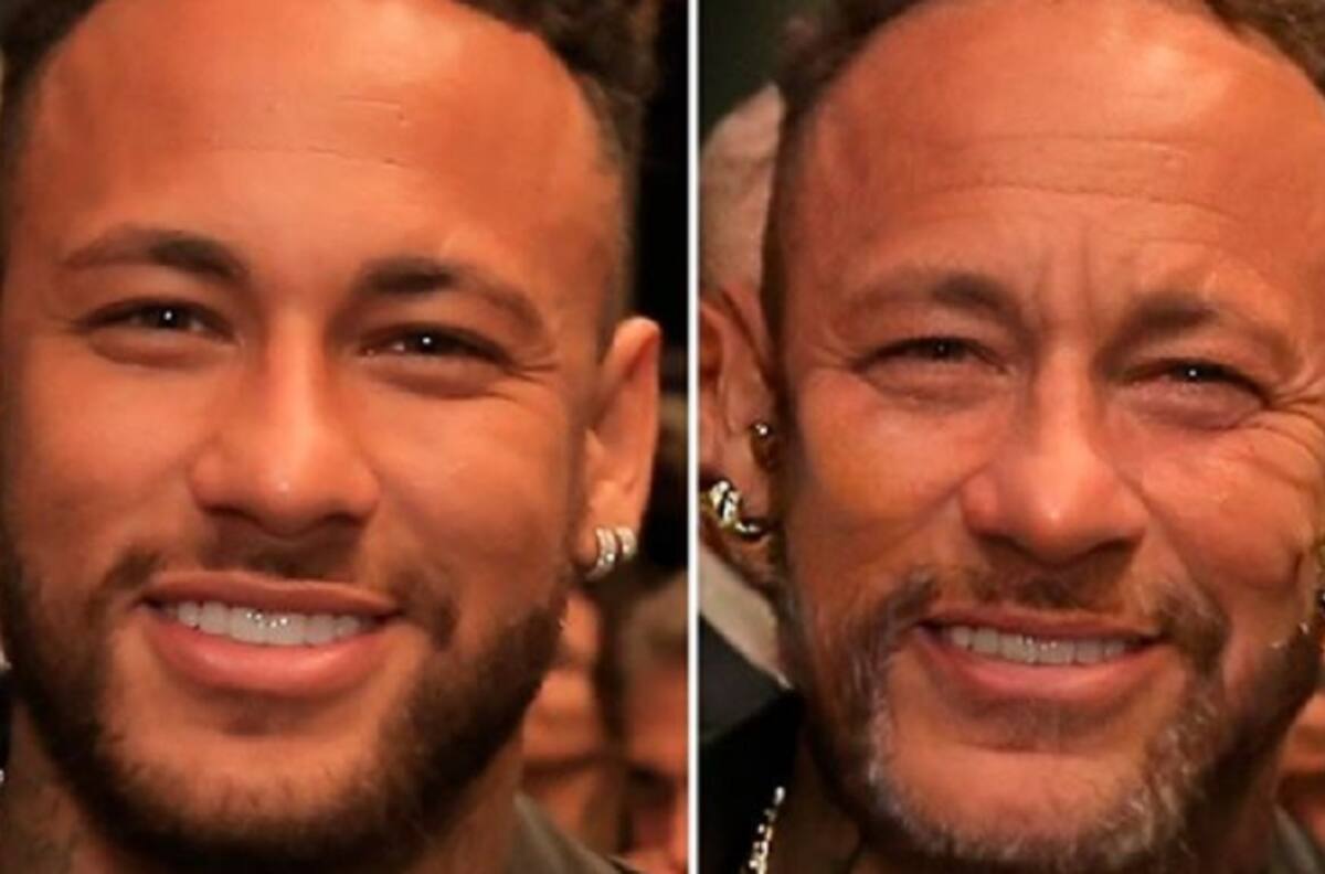 Neymar se unió a la moda del FaceApp y se dejó ver con unos cuantos años de más