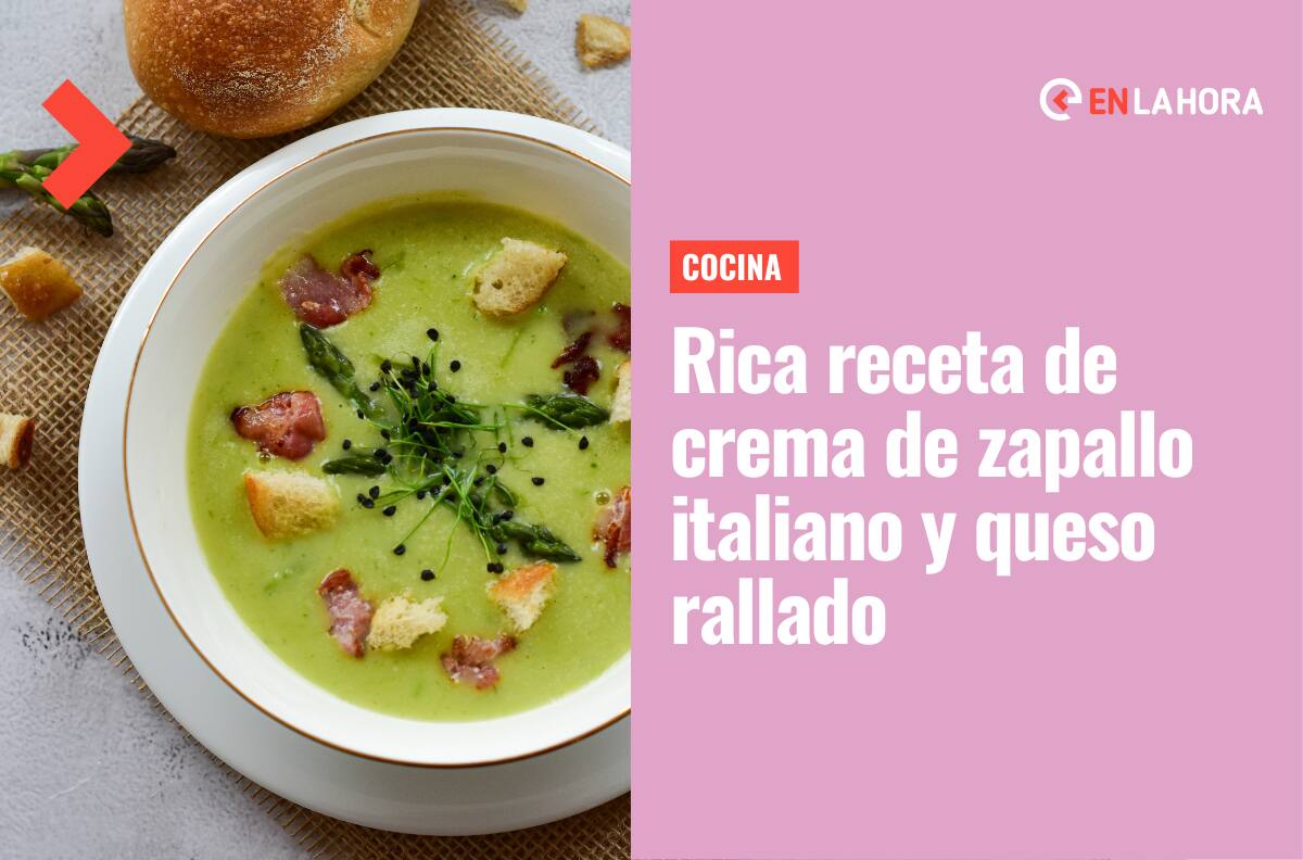 Crema de zapallo italiano y queso rallado: Revisa cómo hacer esta saludable receta paso a paso
