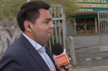 VIDEO| Periodista de TVN fue agredido en vivo en pleno despacho para el "Buenos días a todos"