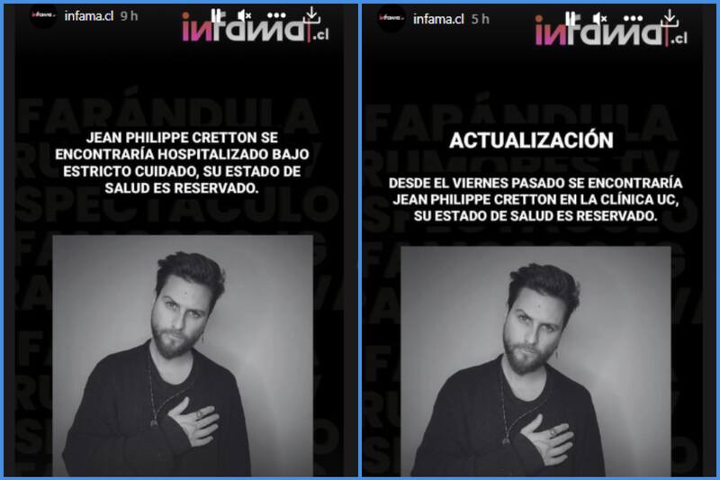 Aseguran que Jean Philippe Cretton está hospitalizado y su estado es delicado