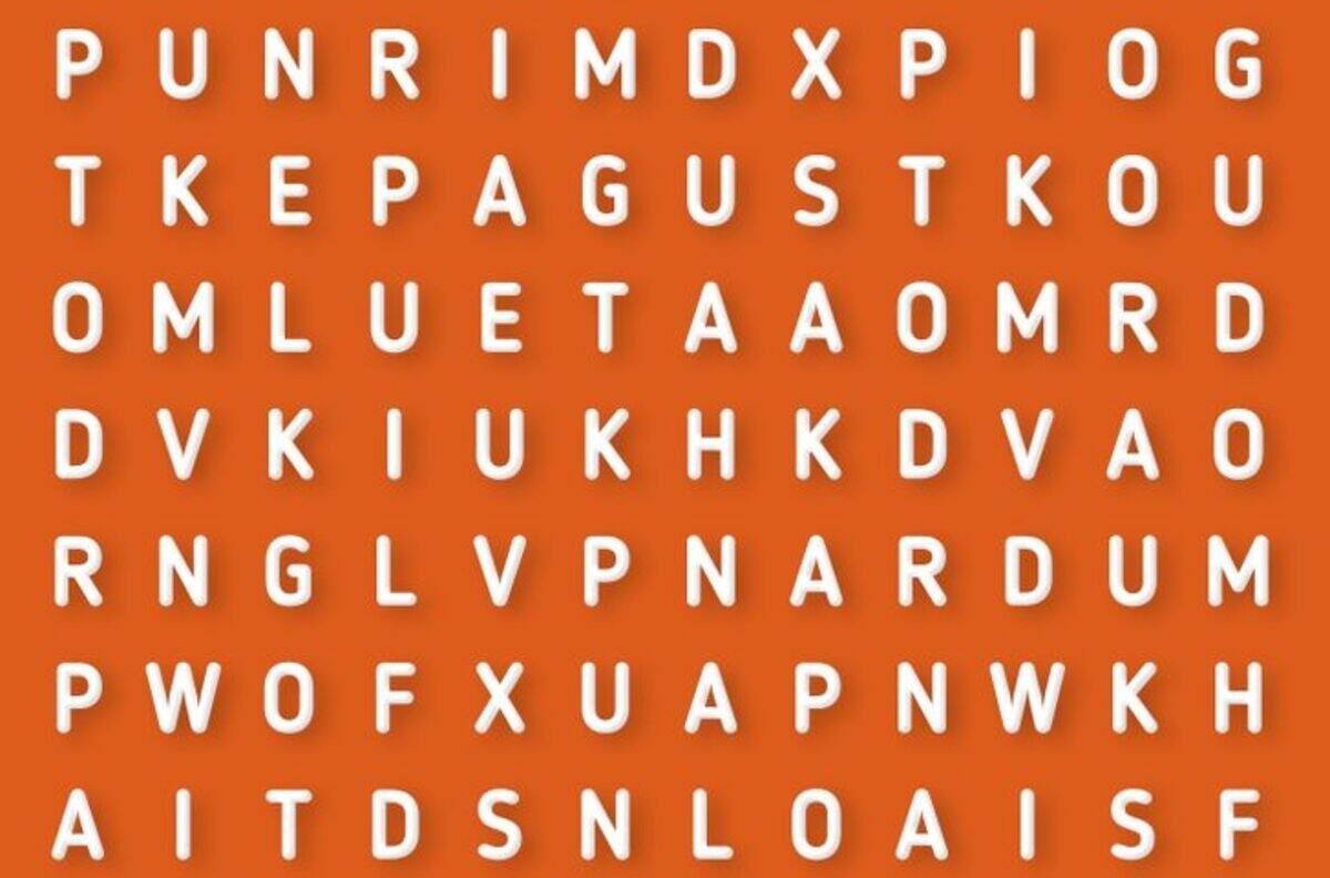 Test Visual: ¿Eres capaz de encontrar la palabra oculta en la sopa de letras? Tienes solo 20 segundos