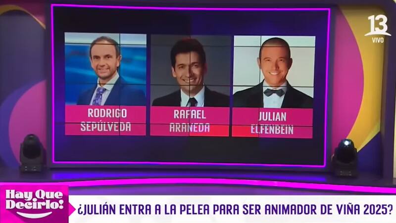 Julián Elfenbein entra en la carrera por Viña 2025. Créditos: Pantallazo Canal 13