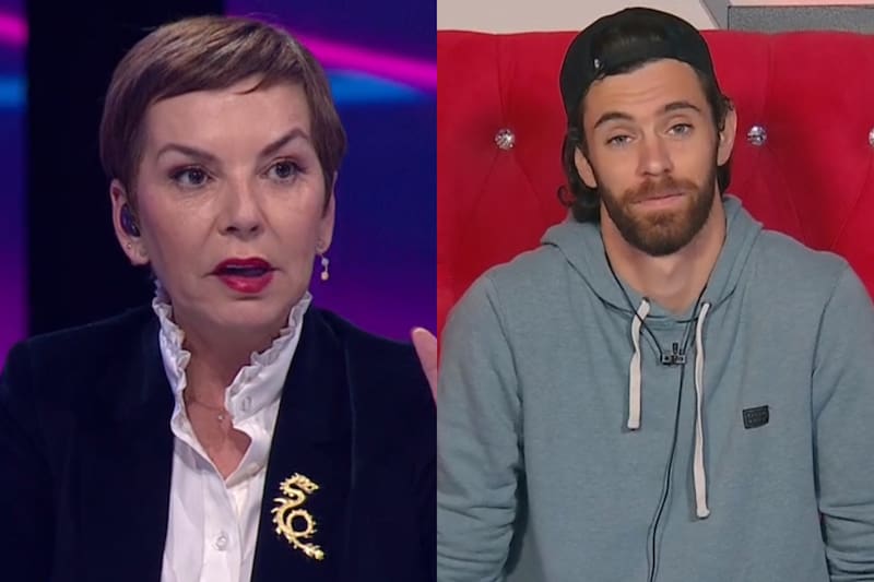 Fran García-Huidobro y Lucas Crespo en "Gran Hermano" Chile.