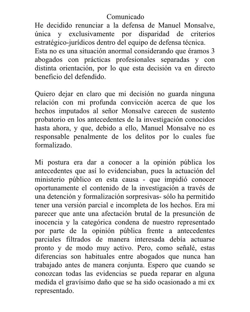 Las palabras de María Inés Horvitz.