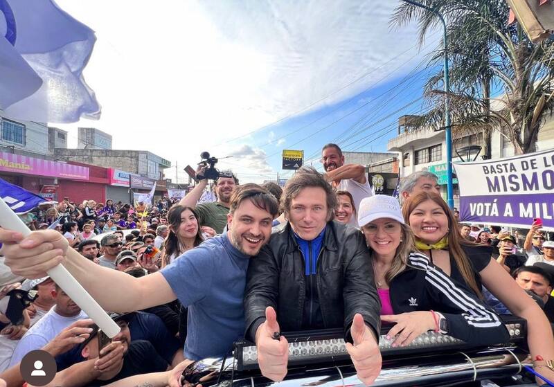 Candidato presidencial Javier Milei. Créditos: @lalibertadavanzaoficia