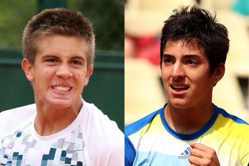 Borna Coric vs Cristian Garin en su época como juveniles