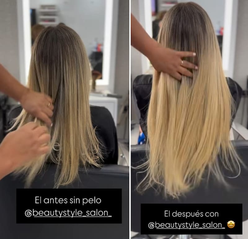 La influencer usará extensiones para acompañar su outfit. Créditos: Instagram