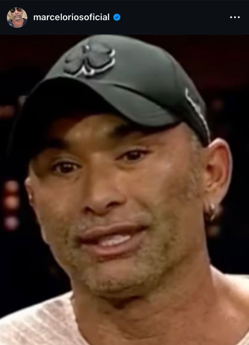 La llamativa foto que subió el extenista a su Instagram.