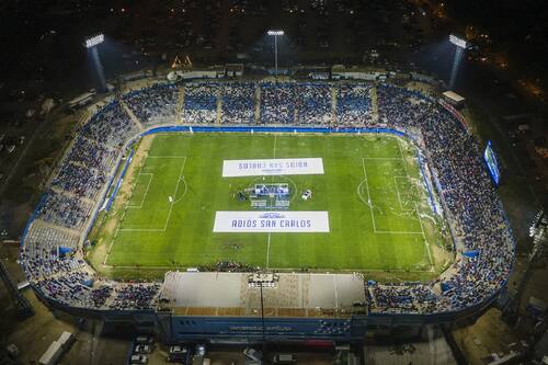 FOTOS | El irreconocible frontis del estadio San Carlos de Apoquindo en pleno proceso de remodelación