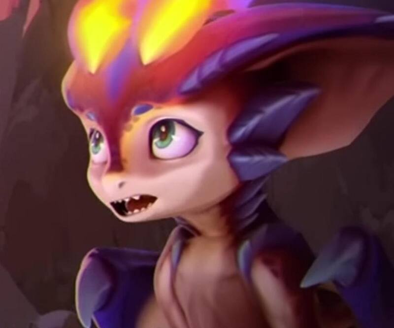Así lucía originalmente la cara del dragón del LOL.