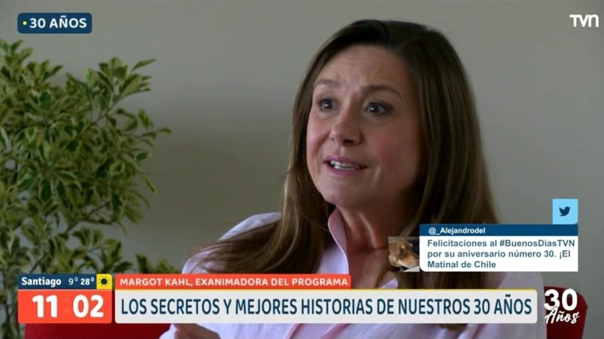 "Casi me congelo": Margot Kahl reaparece en televisión en el aniversario de los 30 años del "Buenos Días a Todos"