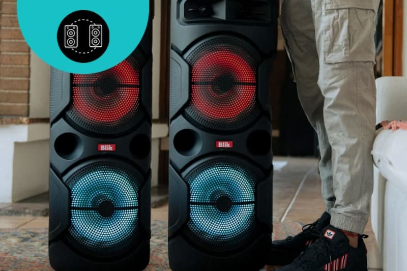 Este parlante con micrófono está con un 30% de descuento.
Créditos: Ripley.