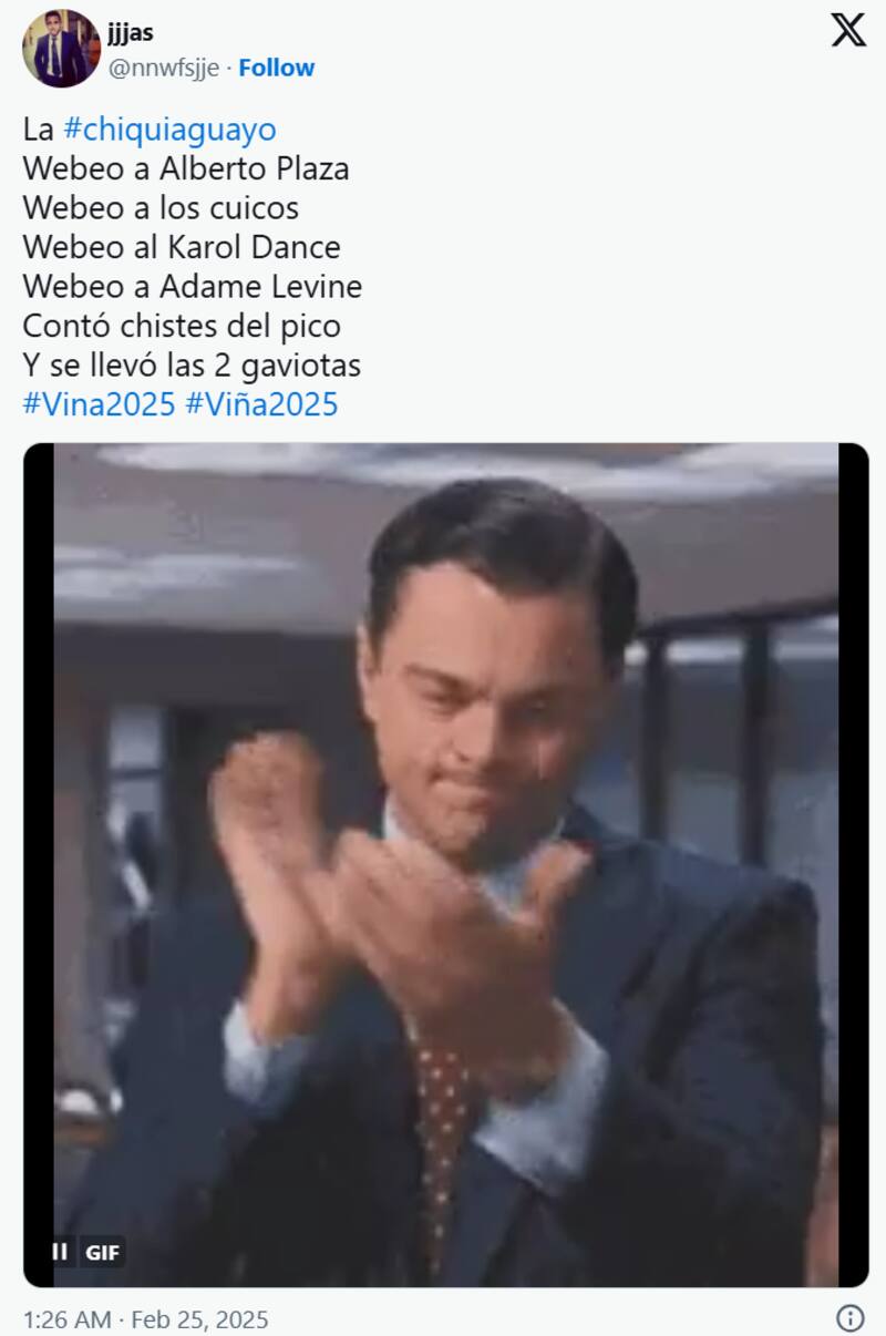 La comediante generó carcajadas en la Quinta Vergara y en redes sociales.