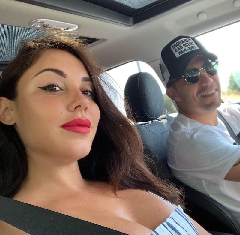 Gary Medel y Cristina Morales antes de separarse