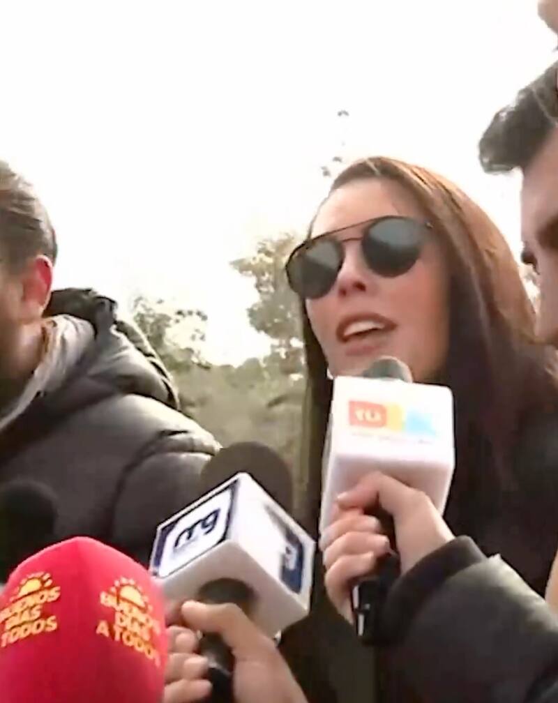 Daniela Aránguiz llegó a los tribunales y se fue en picada contra Maite Orsini.