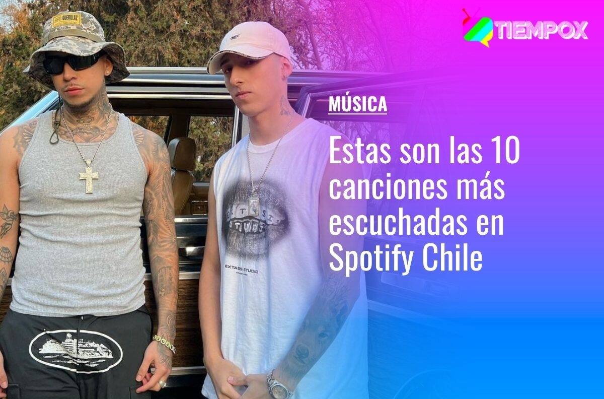 Pailita y Young Cister entran al ranking: Estas son las 10 canciones más escuchadas en Spotify Chile