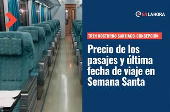 Tren nocturno Santiago-Concepción en Semana Santa: Este es el precio de los pasajes y la última fecha de viaje