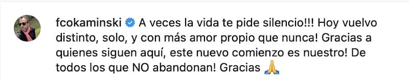 El animador reapareció en redes.