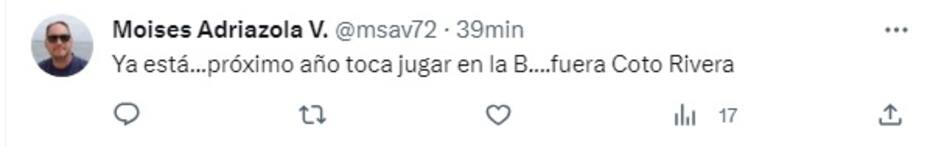 Los hinchas de Curicó Unido piden la salida de Juan José Ribera.