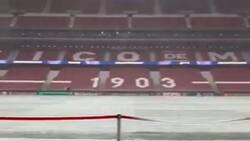 VIDEO | La nieve invade el estadio del Atlético de Madrid previo a una jornada decisiva en Champions League